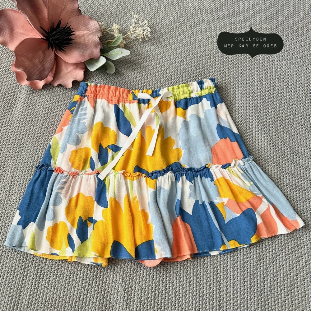 Peter Som Collective Floral Skort Skirt Shorts